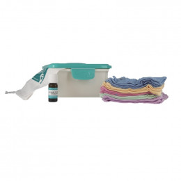 Mini kit lingettes - bambou éponge Terry - Arc en ciel pastel - Lavande