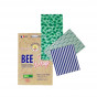 Emballage alimentaire réutilisable à base de cire d'abeille BIO - Set de 3 tailles 