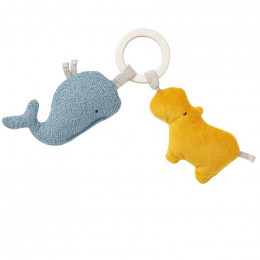 Anneau d'activités en coton Bio - Hippo et baleine