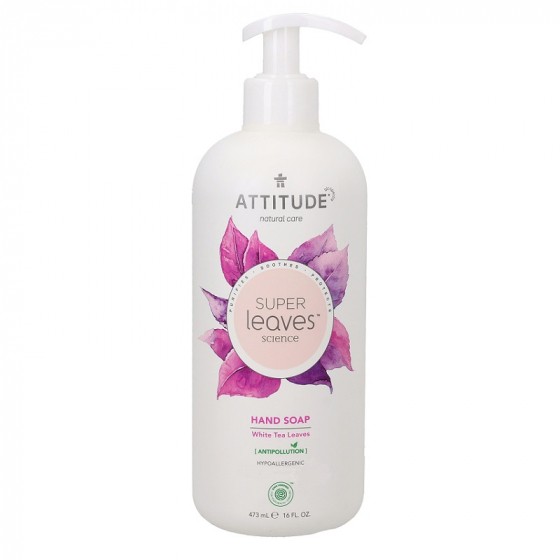 Savon mains Feuilles de thé blanc 473 ml Super leaves Savon mains Feuilles de thé blanc 473 ml Super leaves