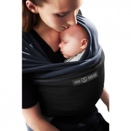 Echarpe porte-bébé: bleu nuit / noir **
