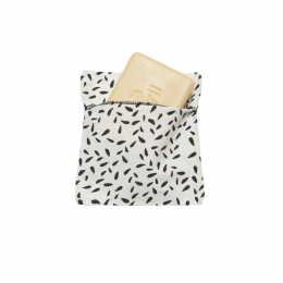 Pochon pochette pour savon ou shampooing solide - coton Bio enduit