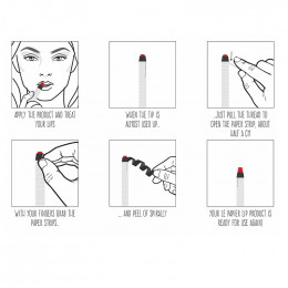 Rouge à lèvres hydratant glossy nude - Le papier - 6 g - Corail
