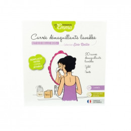 Kit Eco Belle Bois 20 carrés démaquillants lavables - Bambou multicolore