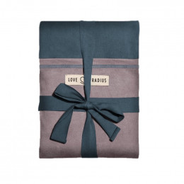 Echarpe porte bébé - Bleu Paon et Marron Glacé