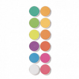 12 pastilles de gouaches - Fluo