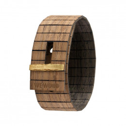 Bracelet en bois Gea Nut Black Gold