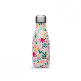 Gourde bouteille nomade isotherme - 260 ml - Flora rose