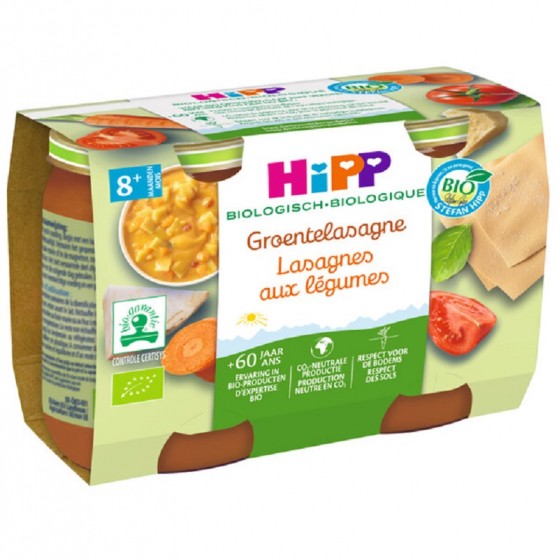 Lasagnes aux légumes Bio dès 8 mois 2 x 190 g