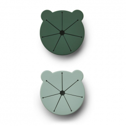 Set de 2 boîtes à collations Kelly - Mr bear green mix