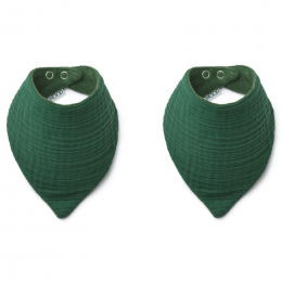 Set de 2 bavoirs Andrea - Garden green
