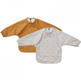 Set de 2 bavoirs à manches Merle - Classic dot mix