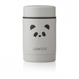Pot alimentaire thermique Nadja - Panda light grey