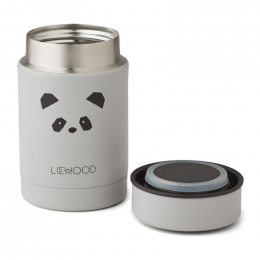 Pot alimentaire thermique Nadja - Panda light grey