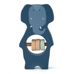 Hochet en bois - Mrs. elephant