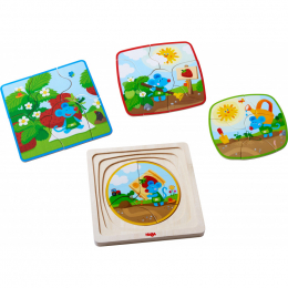 Puzzle en bois - La souris aux fraises