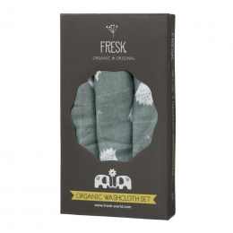 Set de 3 gants de toilette en tétra - Hedgehog