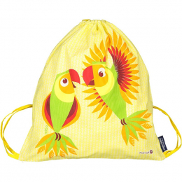 Sac d'activités enfant en coton BIO - Perruches