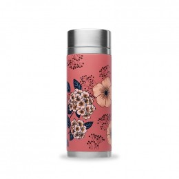 Théière nomade isotherme en inox 400 ml - Anémones