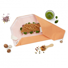 Pochette sandwich lavable et réutilisable Boc'n'Roll BIO - Orange