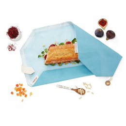 Pochette sandwich lavable et réutilisable Boc'n'Roll BIO - Bleu