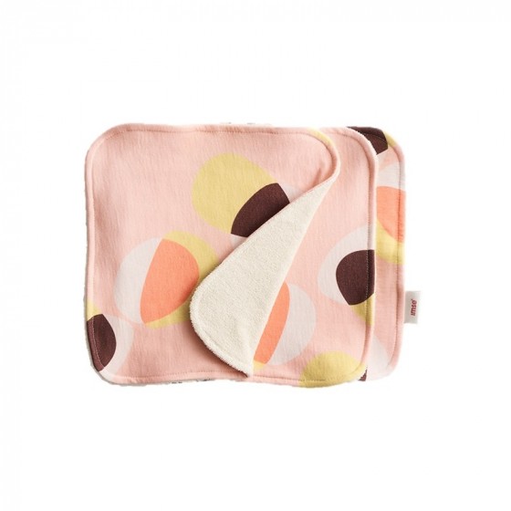 3 grandes lingettes visage en coton Bio - Pink Hoop 3 grandes lingettes visage en coton Bio - Pink Hoop