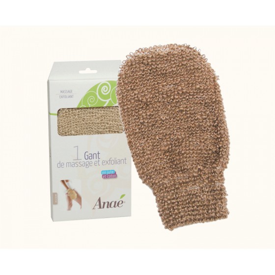 Gant de massage et exfoliant - Jute et coton Gant de massage et exfoliant - Jute et coton