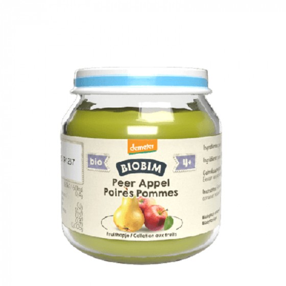 Petits pots de fruits pomme poire BIO - 125 g Petits pots de fruits pomme poire BIO - 125 g