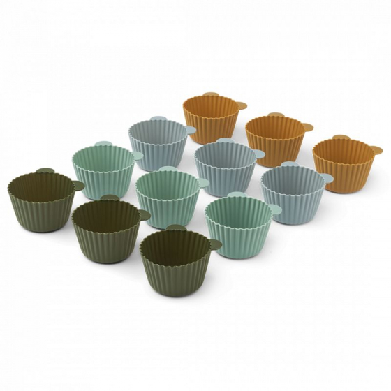 Moules à cupcake Jerry - 12-pack - Green multi mix