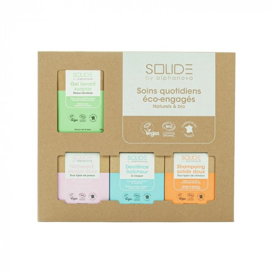 Coffret cadeau - Soins quotidiens éco engagés Bio - Peaux sensibles Coffret cadeau - Soins quotidiens éco engagés Bio - Peaux sensibles