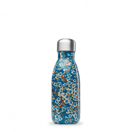 Gourde bouteille nomade isotherme - 260 ml - Flowers bleu