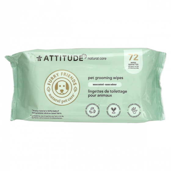 Lingette toilettage animaux domestiques - 72 lingettes