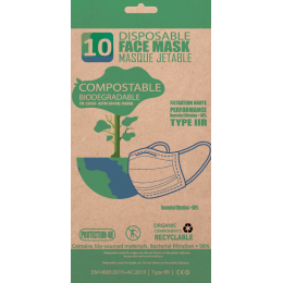 10 masques buccaux compostables et biodégradables