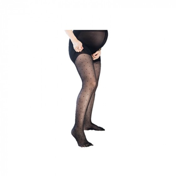 Collant de grossesse - 20d - Noir à pois Collant de grossesse - 20d - Noir à pois