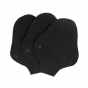Mini protège-slips lavables - coton BIO - Noir - pack de 3