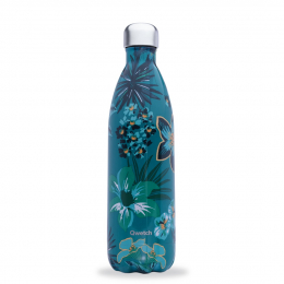 Gourde turquoise inox isotherme 750ml bouchon paille achat vente