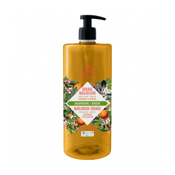 Shampooing et douche Marjolaine Orange - 1 litre