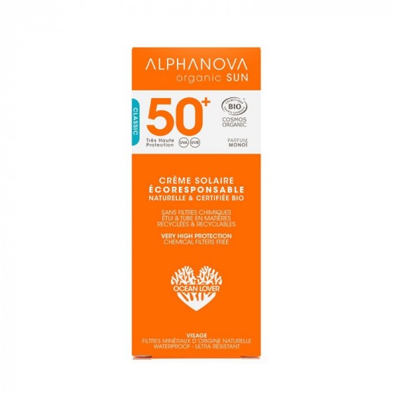 Crème solaire visage - SPF 50 - 50g Crème solaire visage - SPF 50 - 50g