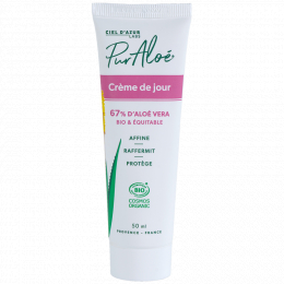 Crème de jour à l'aloe vera 67% BIO 50 ml - Pur Aloe