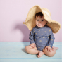 Slip de bain bébé garçon - Palmtree Steel Gray