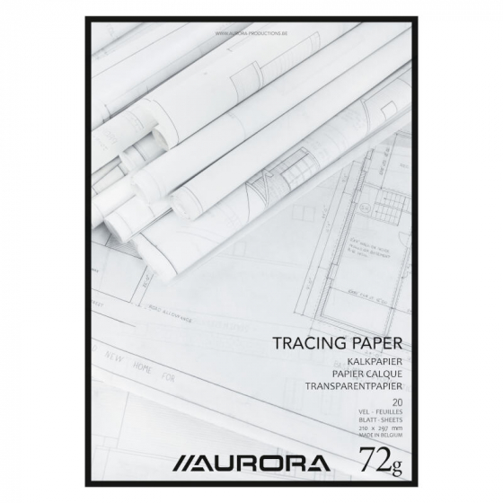 Bloc de papier calque A4 - 72gr/m²