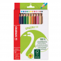 Crayons de couleur - 12 Stabilo GreenTrio FSC