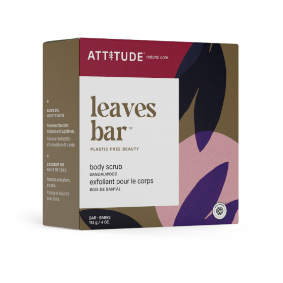 Attitude - Exfoliant pour le corps - Leaves bar - Bois de santal