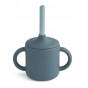 Tasse avec paille Cameron - Blue mix