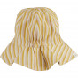 Chapeau de soleil Amelia - Y/D stripe: Peach/sandy/yellow mellow