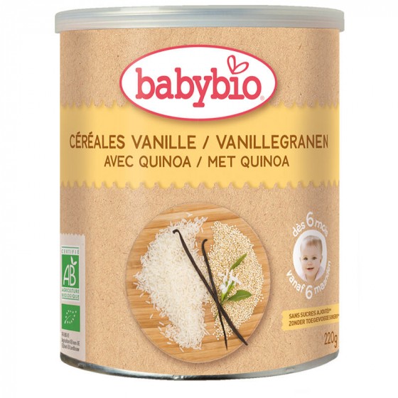 Céréales vanille avec quinoa - à partir de 6 mois - 220 g Céréales vanille avec quinoa - à partir de 6 mois - 220 g
