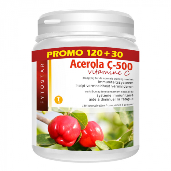 Acerola 500 - 120 + 30 gratis 