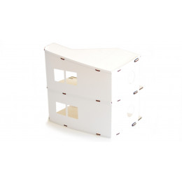 Maison de poupées en bois et Priplak blanche - à partir de 3 ans *