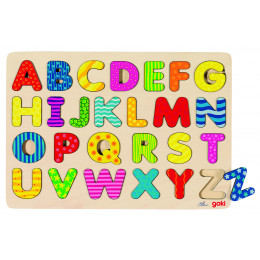 Puzzle en bois à encastrement "ABC" - à partir de 3 ans
