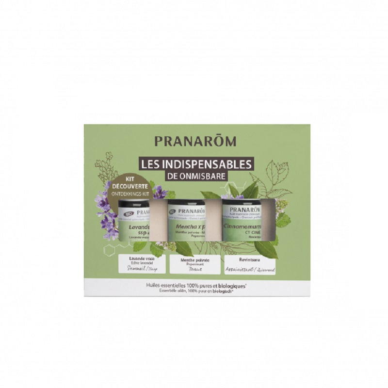 Pranarôm - Pranarôm - HE Kit Les indispensables BIO - 3 x 5 ml - Sebio